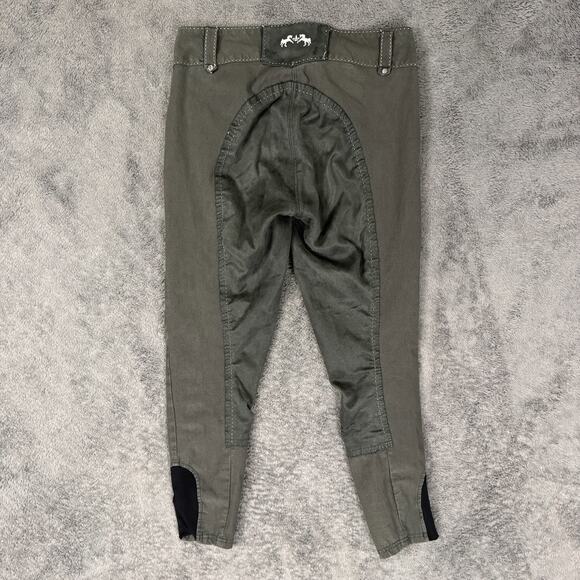 Blakely Full Seat Breeches Gray Size Womens 28 JPC Equestrian Suede Seat - Picture 2 of 12